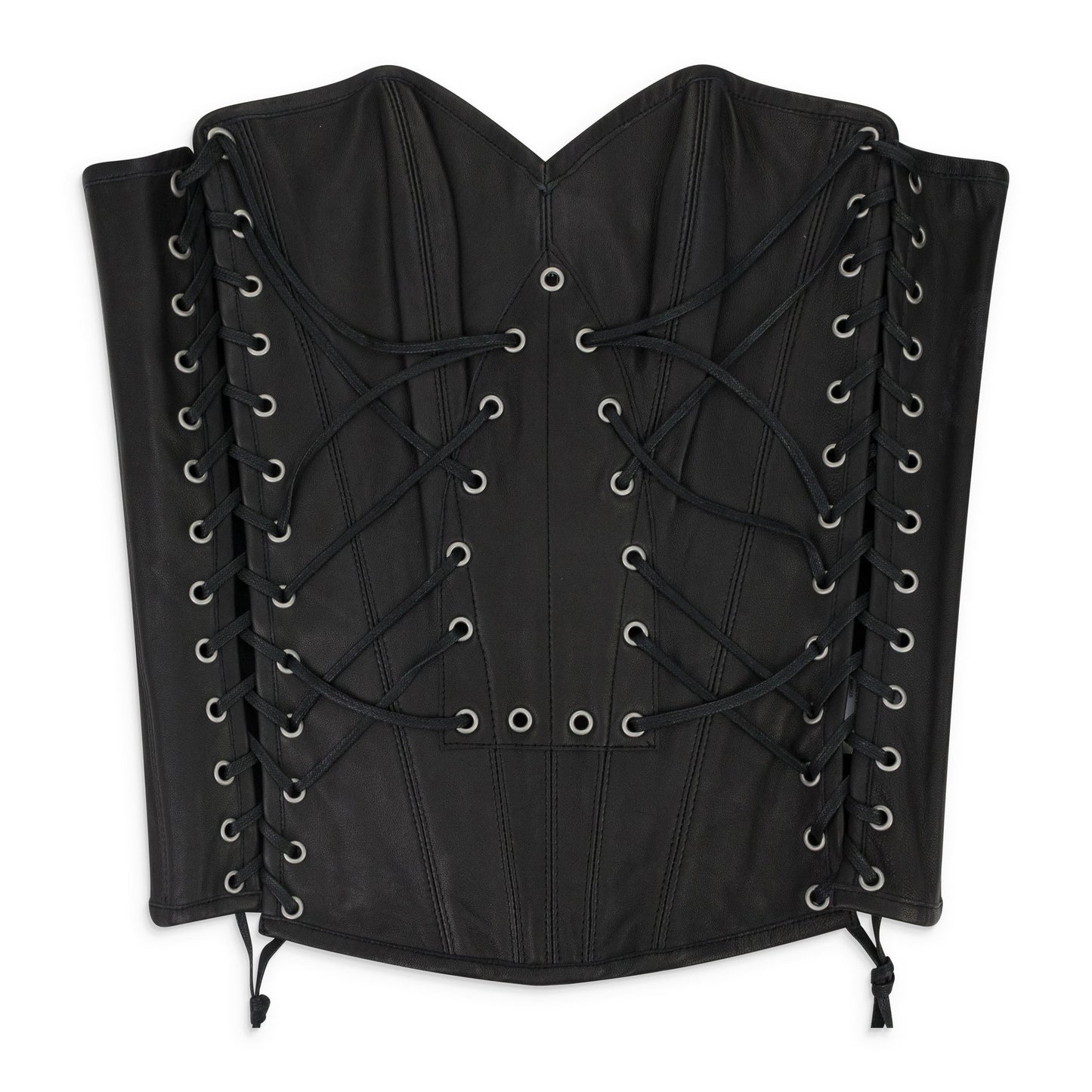 BLACK WINDOW LONGLINE CORSET