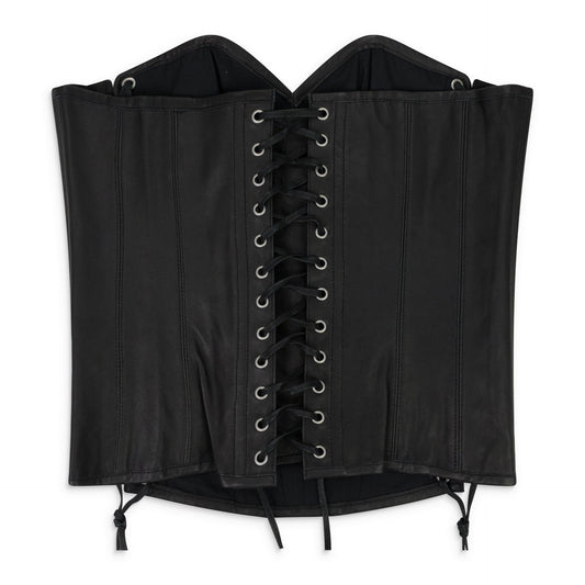 BLACK WINDOW LONGLINE CORSET