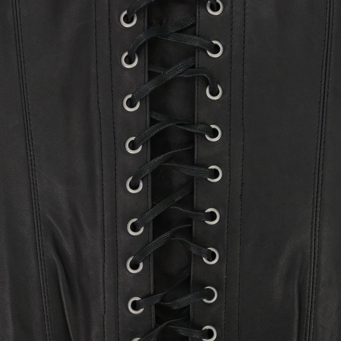 BLACK WINDOW LONGLINE CORSET