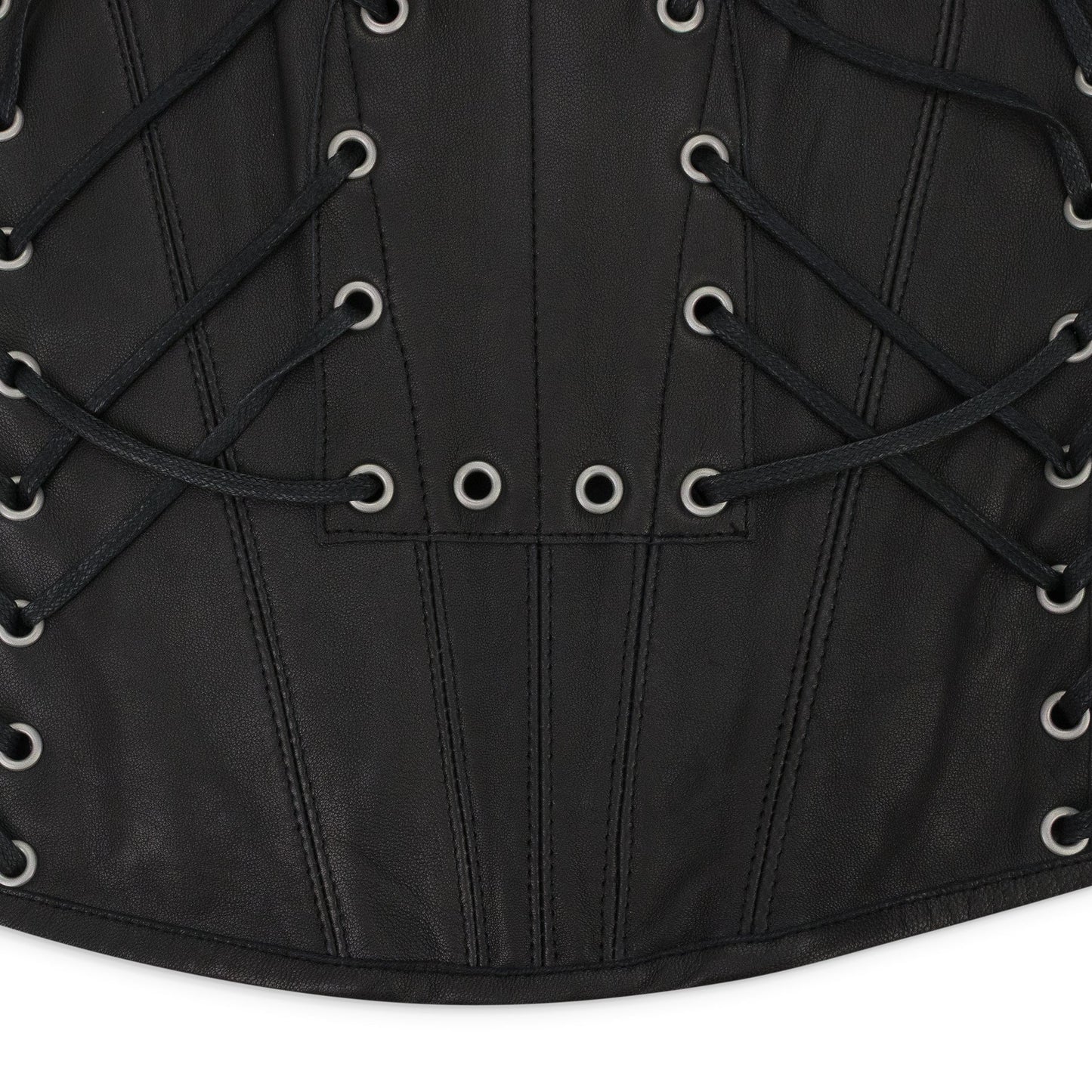 BLACK WINDOW LONGLINE CORSET