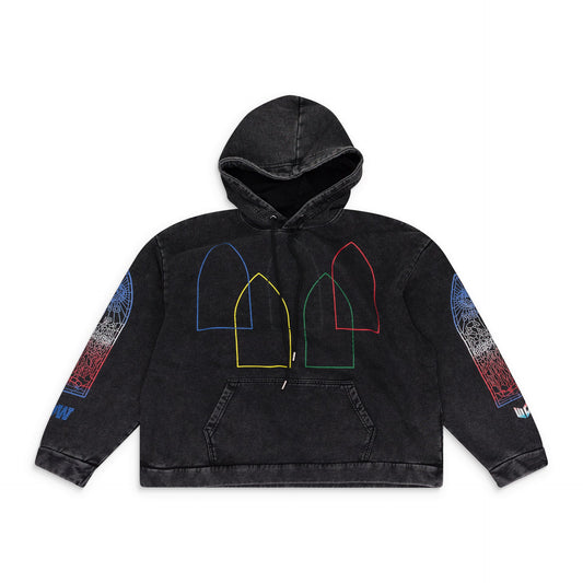 MULTICOLOR INTERTWINED WINDOWS HOODIE