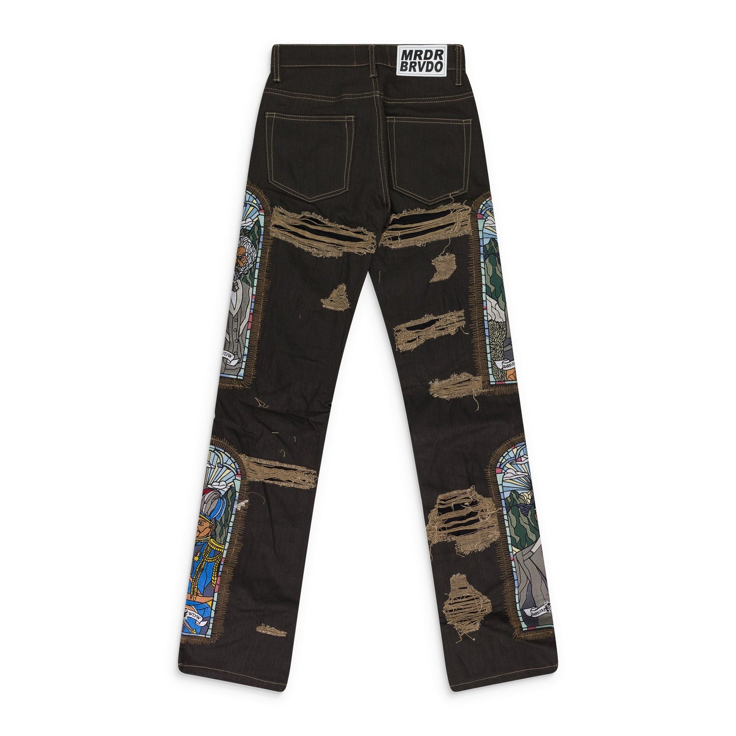 MULTICOLOR BARRIERS BOOTCUT JEANS