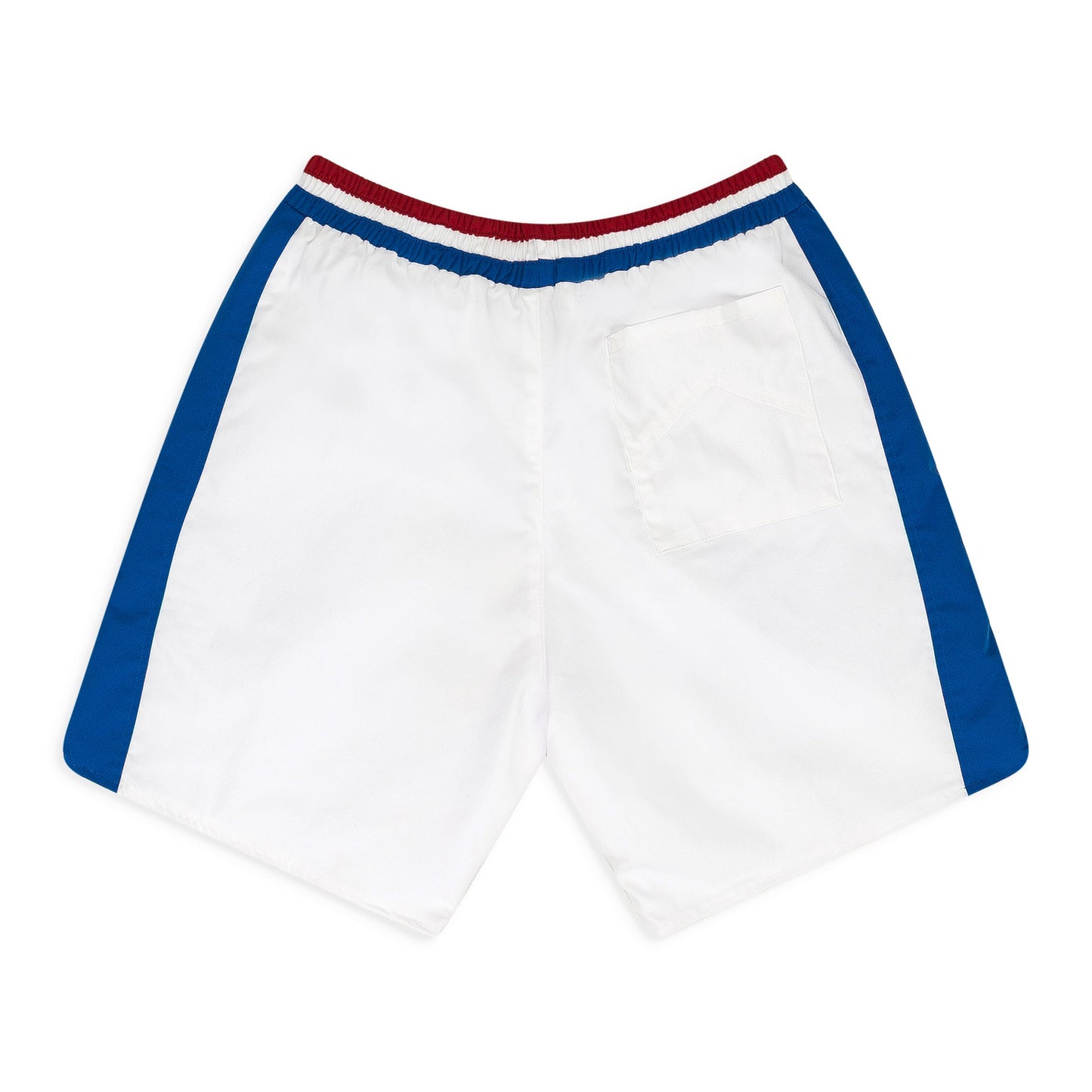 WHITE CHEVRON TRACK SHORTS
