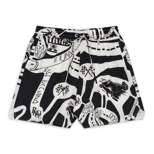 BLACK STRADA SILK SHORTS