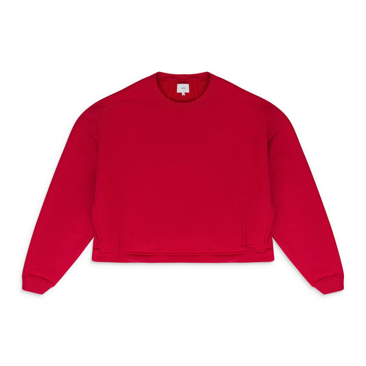 RED CREWNECK SWEATSHIRT