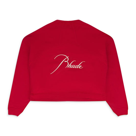RED CREWNECK SWEATSHIRT