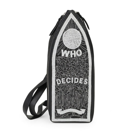 BLACK EMBROIDERED CROSSBODY BAG