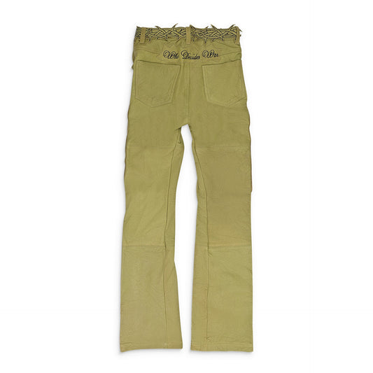 TAN GARDEN GLASS THORNED PANTS