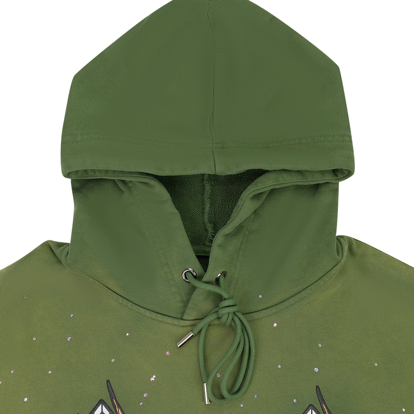 GREEN FLAME GLASS HOODIE
