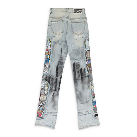 BLUE HIT STRAIGHT-FIT JEANS