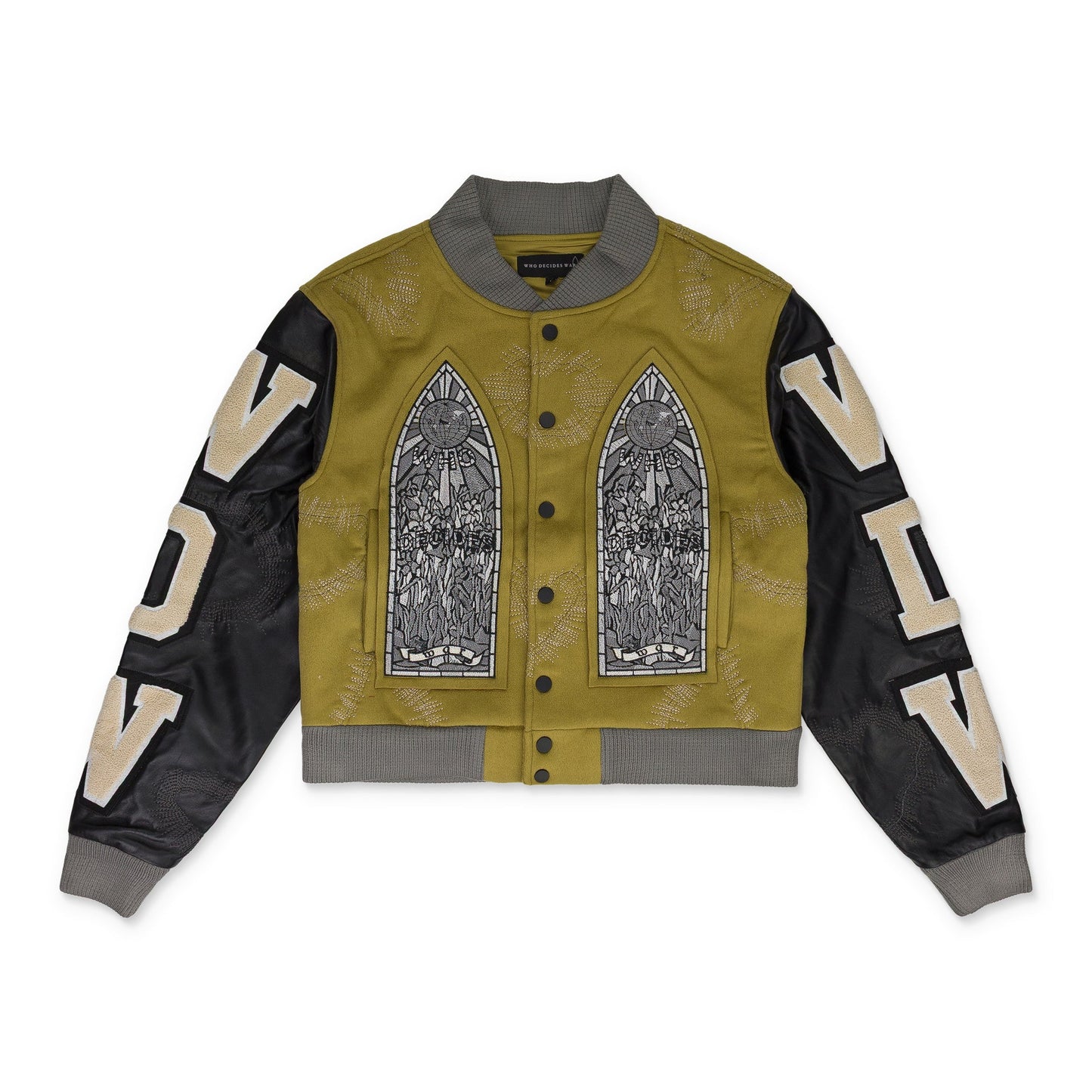 MUSTARD NAMESAKE VARSITY JACKET