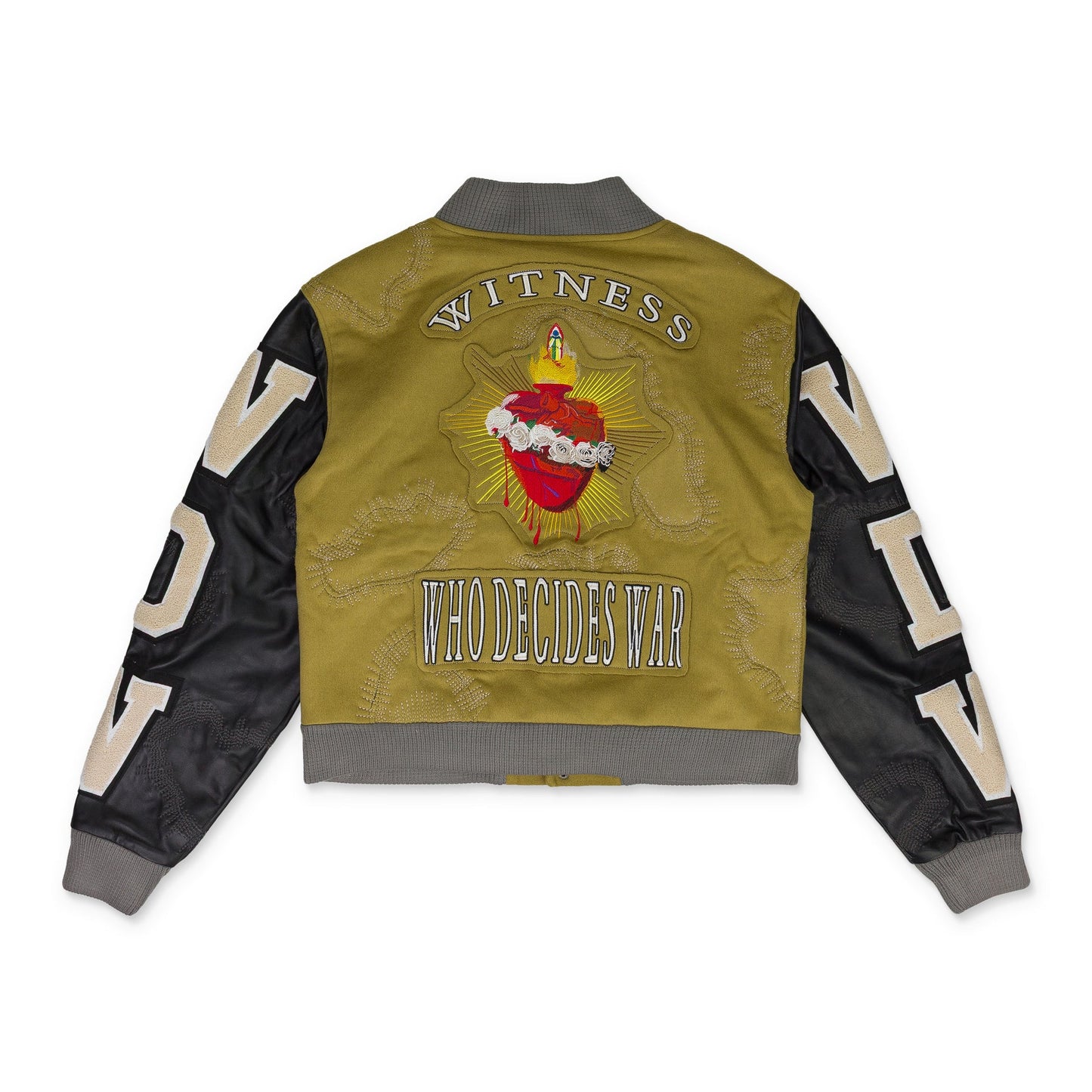 MUSTARD NAMESAKE VARSITY JACKET