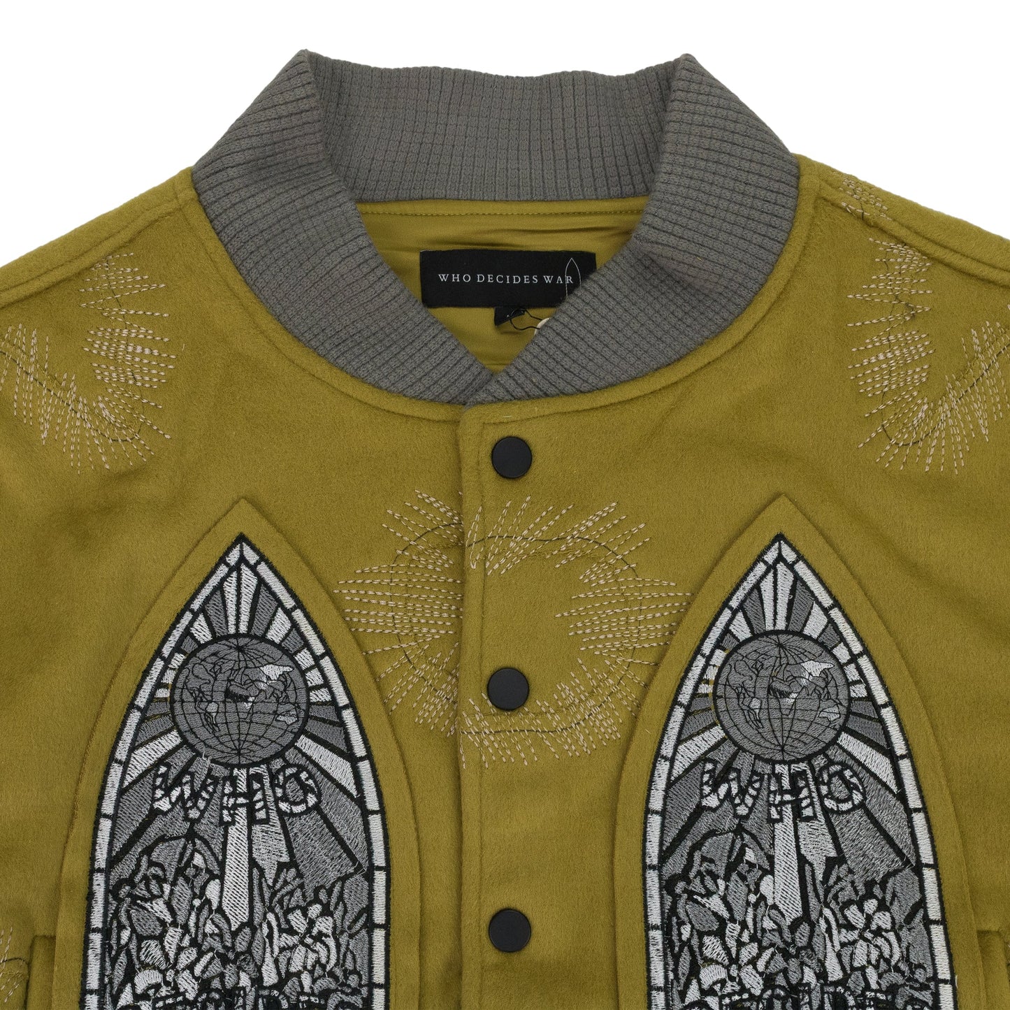 MUSTARD NAMESAKE VARSITY JACKET