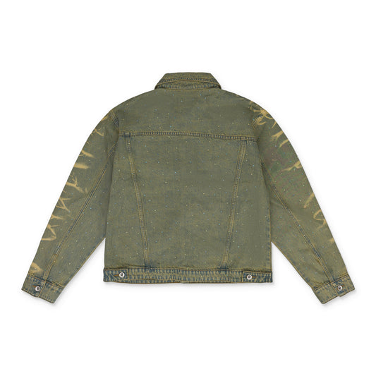BLUE UNFURLED DENIM JACKET