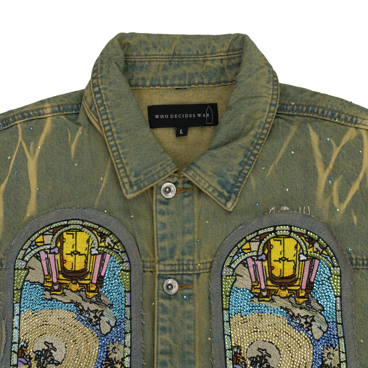 BLUE UNFURLED DENIM JACKET