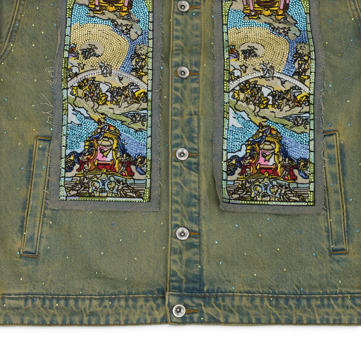 BLUE UNFURLED DENIM JACKET