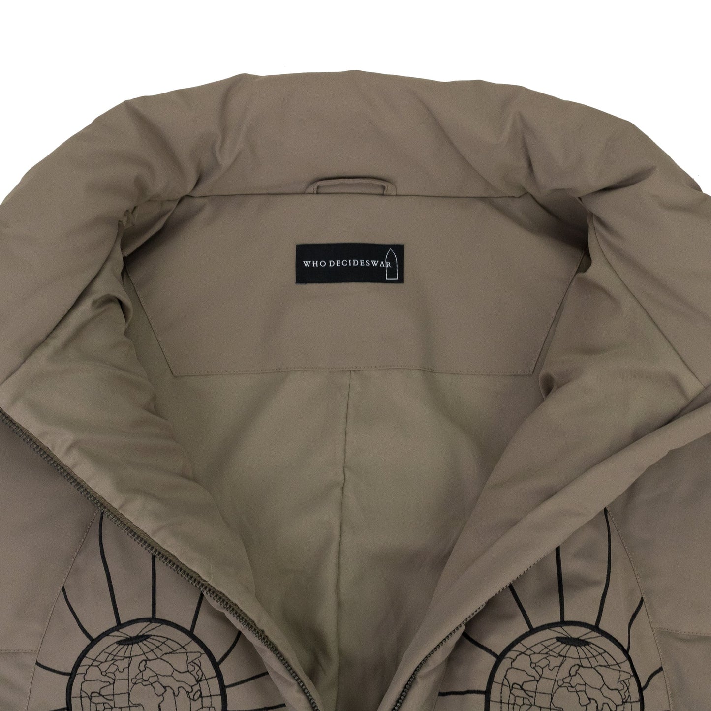 GRAY EMBROIDERED BOMBER