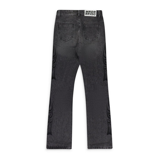 BLK CENTRALIZED HARDWARE STRAIGHT-FIT JEANS