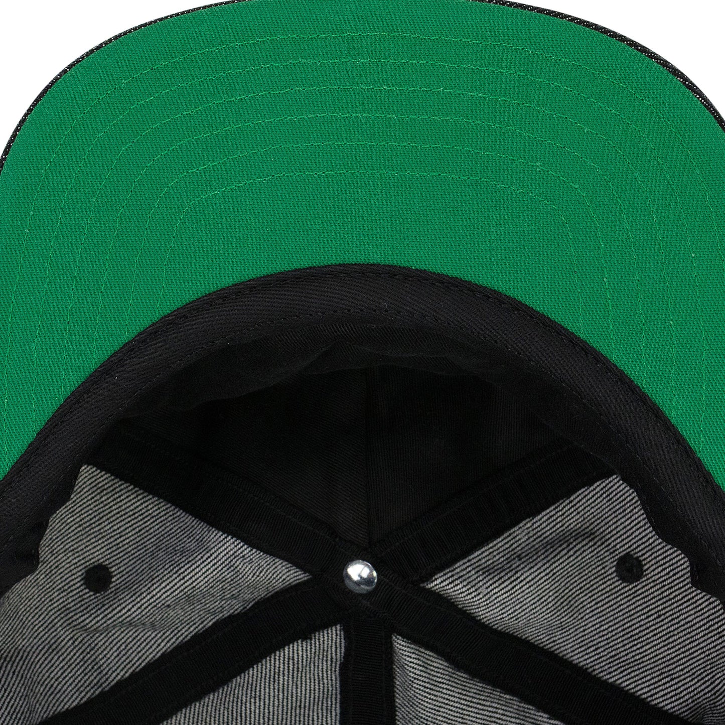 BLACK DENIM LOGO BASEBALL CAP