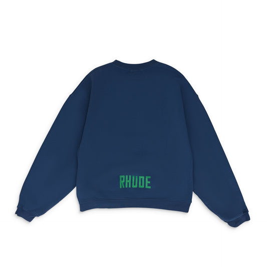 NAVY HAMPTON REGATTA CREWNECK SWEATSHIRT