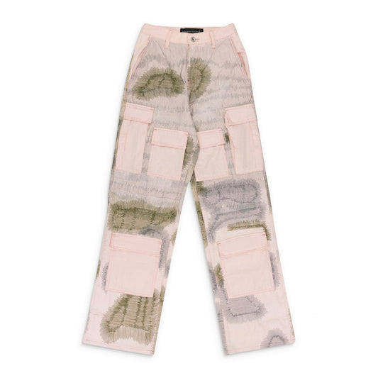 PINK DARNING POCKET PANTS