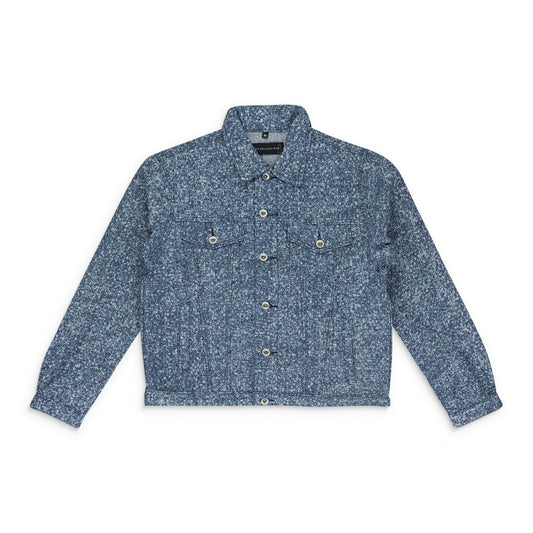 INDIGO WOVEN TRUCKER JACKET