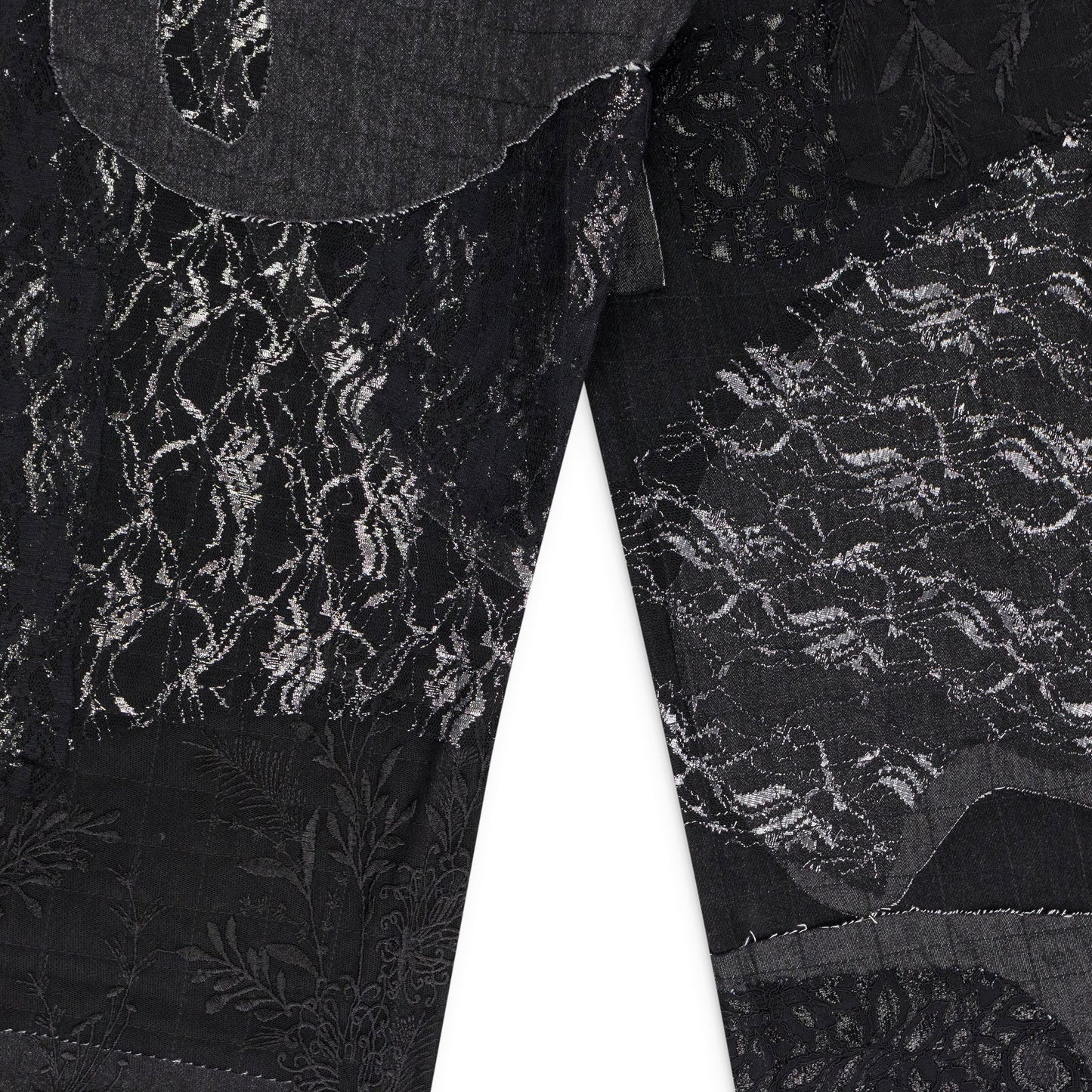 BLACK BORO GRID STRAIGHT JEANS