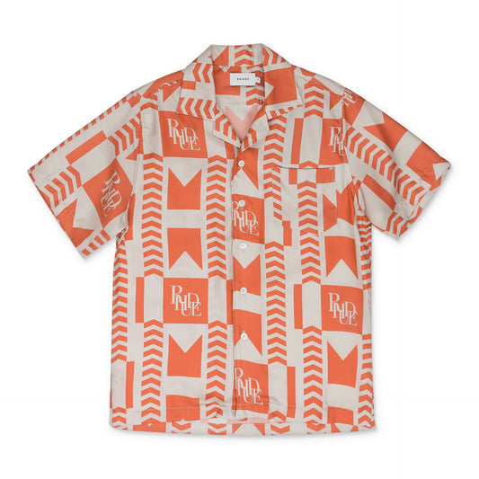 ORANGE GRASSE BUTTON-DOWN SHIRT