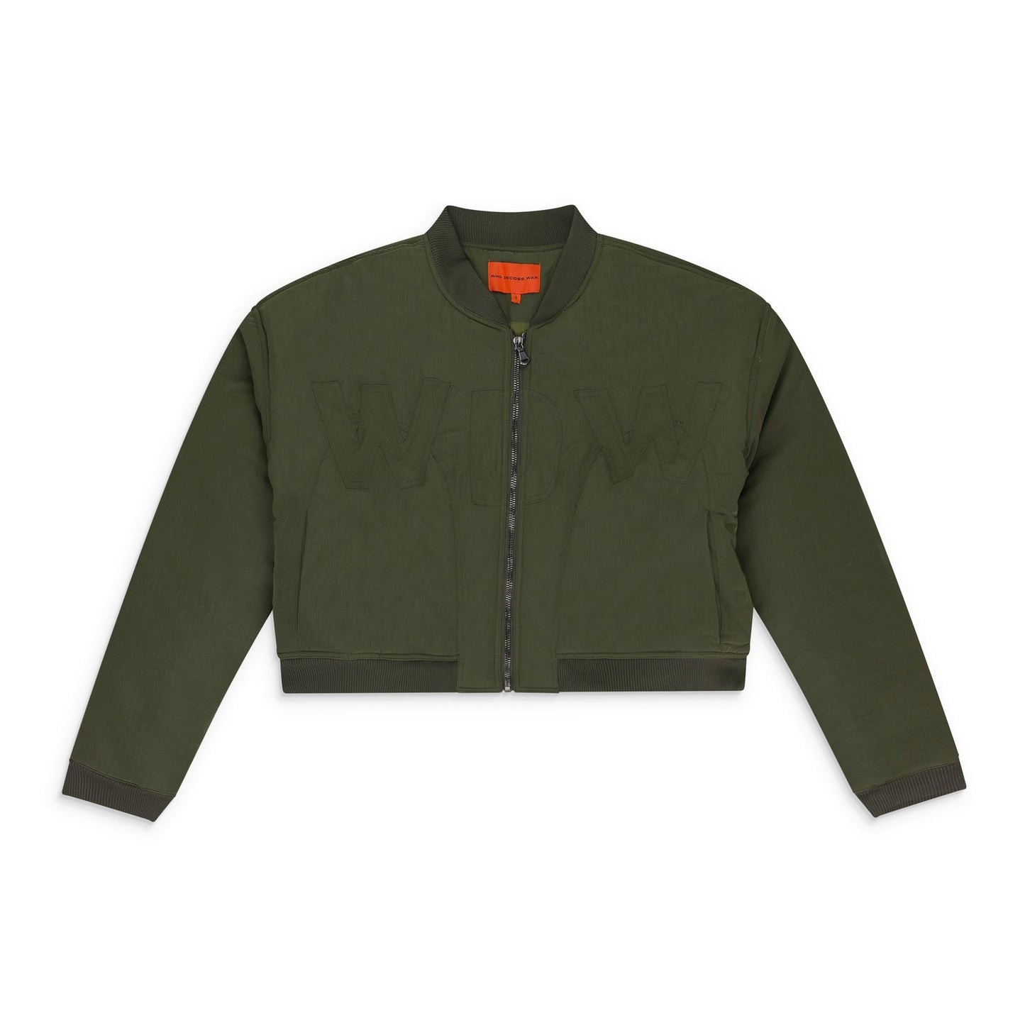 GREEN CUTOUT BOMBER