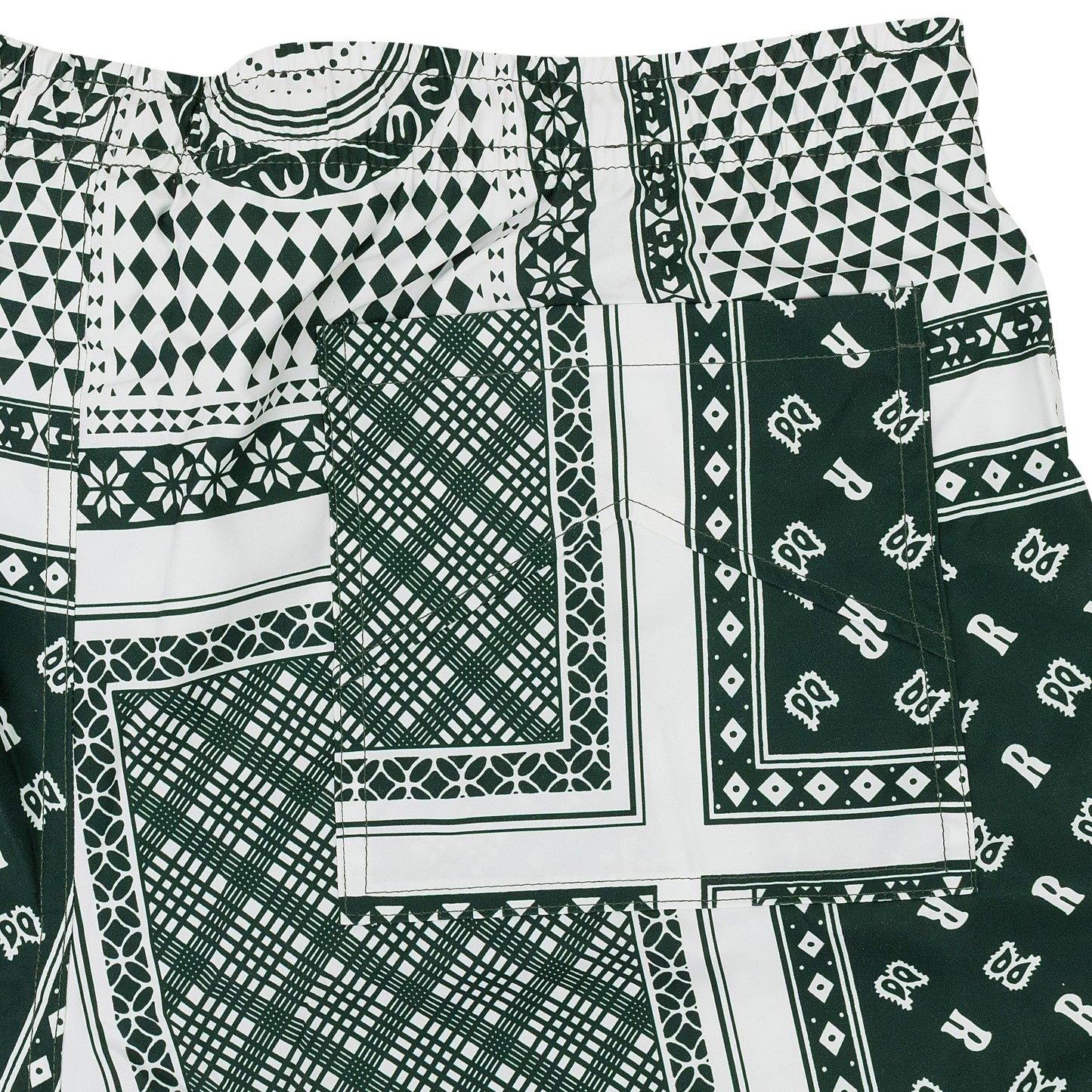 GREEN BANDANA SWIM TRUNKS SWIM TRUNKS