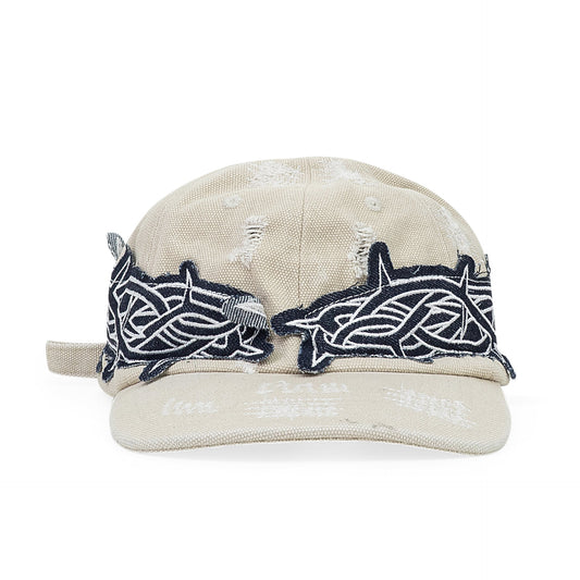 WHITE CROWN OF THORNS BASEBALL CAP
