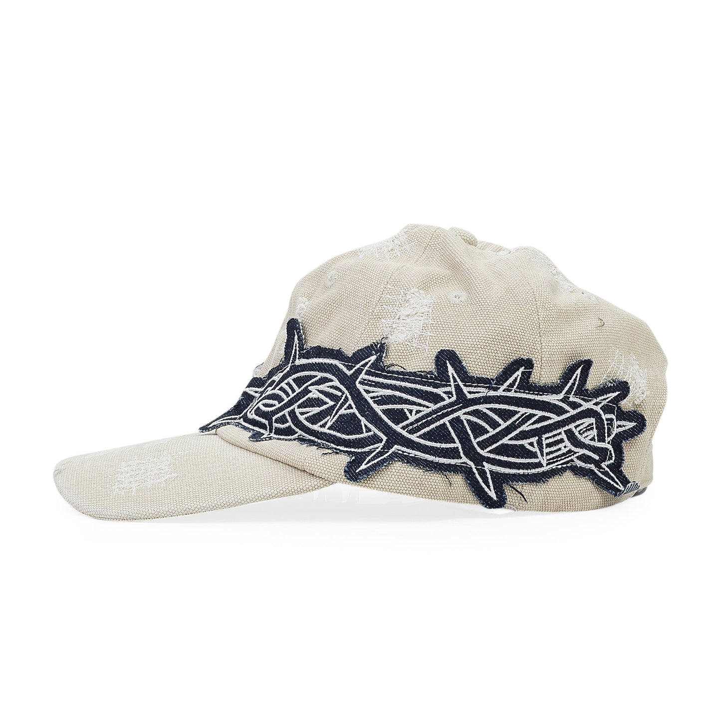 WHITE CROWN OF THORNS BASEBALL CAP