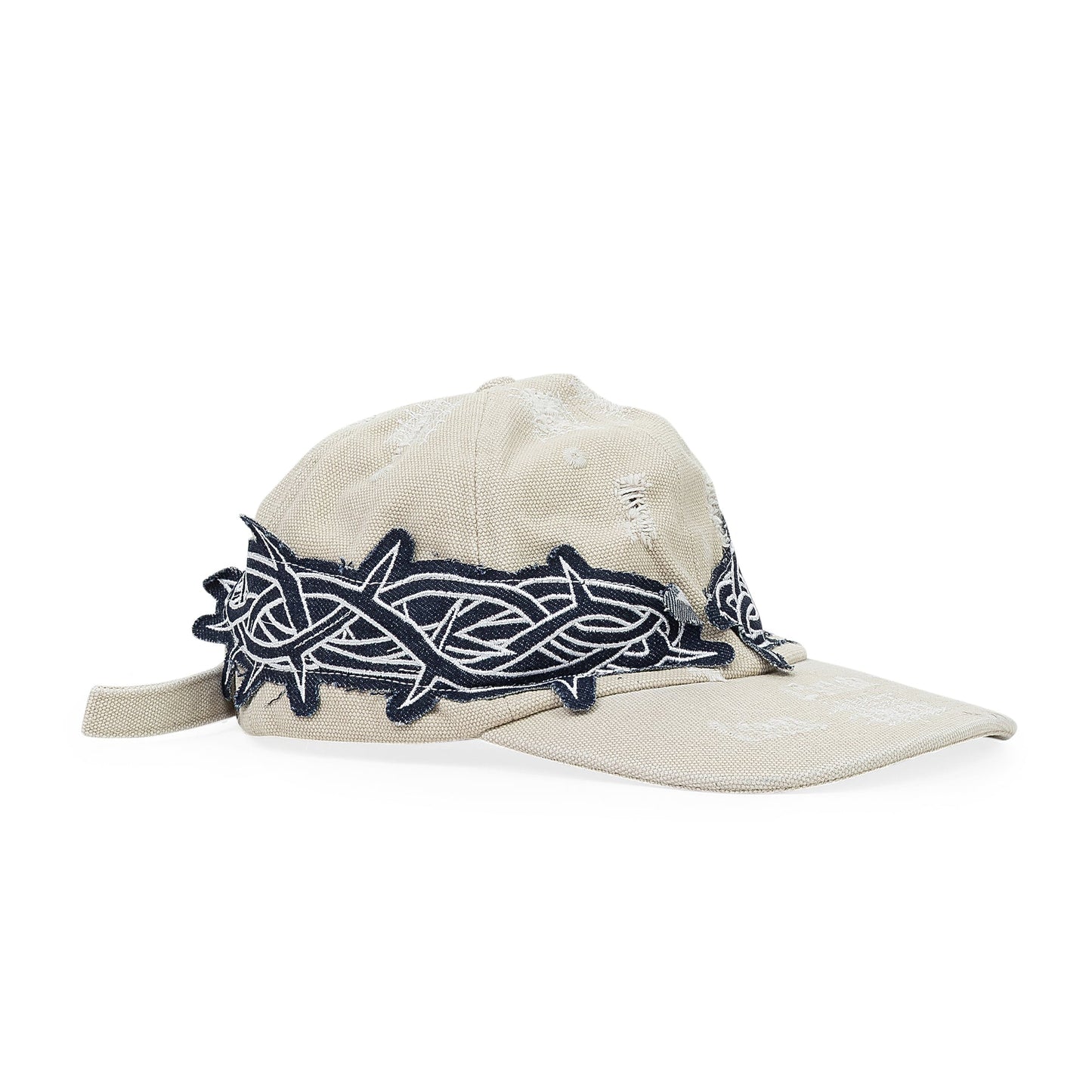 WHITE CROWN OF THORNS BASEBALL CAP