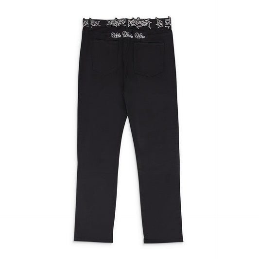BLACK THORNED DAY PANTS
