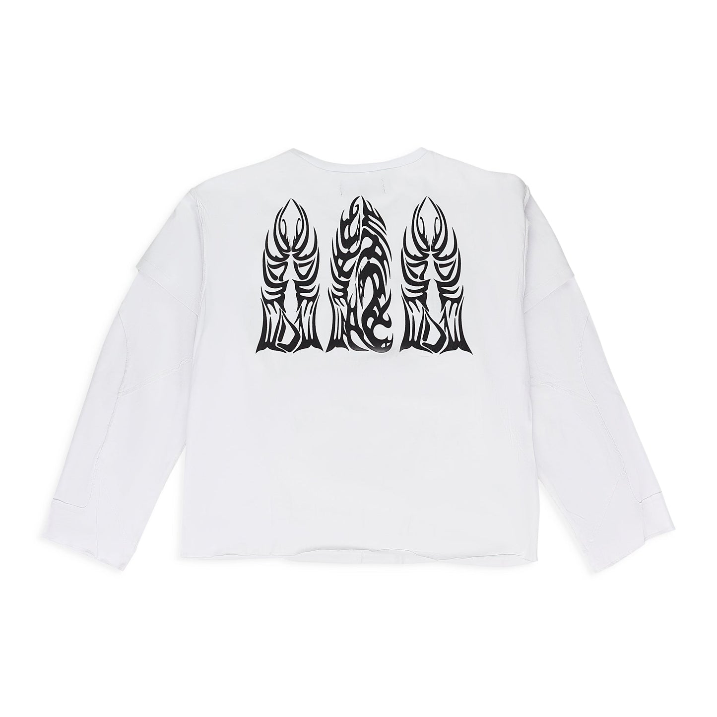WHITE EYE WINGED LOGO LS T-SHIRT