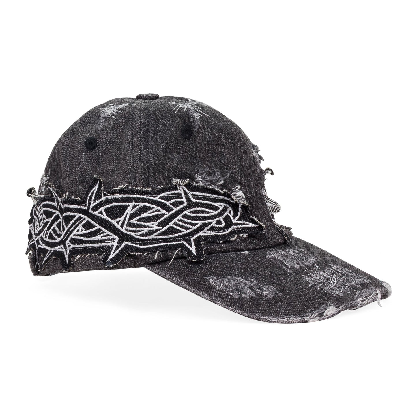 BLACK THORNED BASEBALL CAP