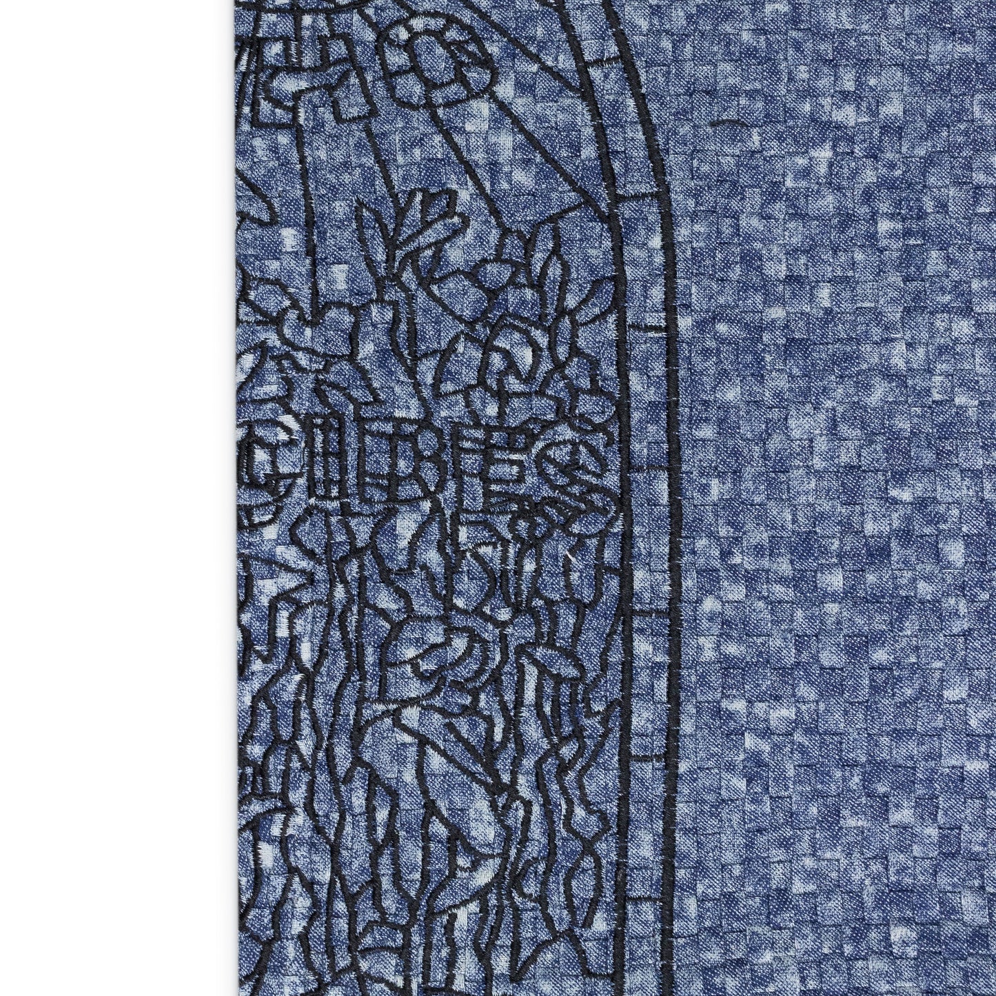 INDIGO WOVEN TRUCKER TROUSERS