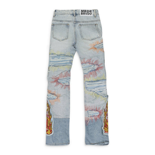 BLUE BARRAGE STRAIGHT JEANS