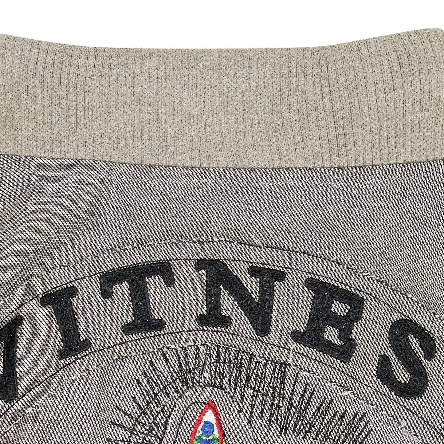 SILVER NAMESAKE VARSITY JACKET