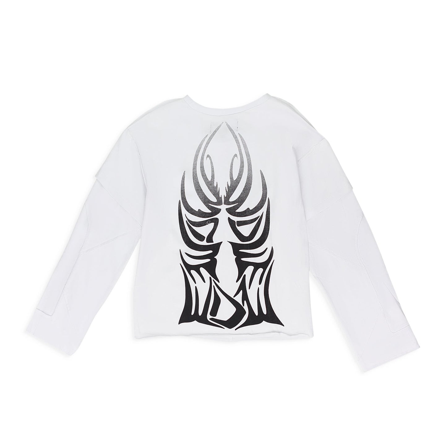 WHITE WINGED GRADIENT LS T-SHIRT