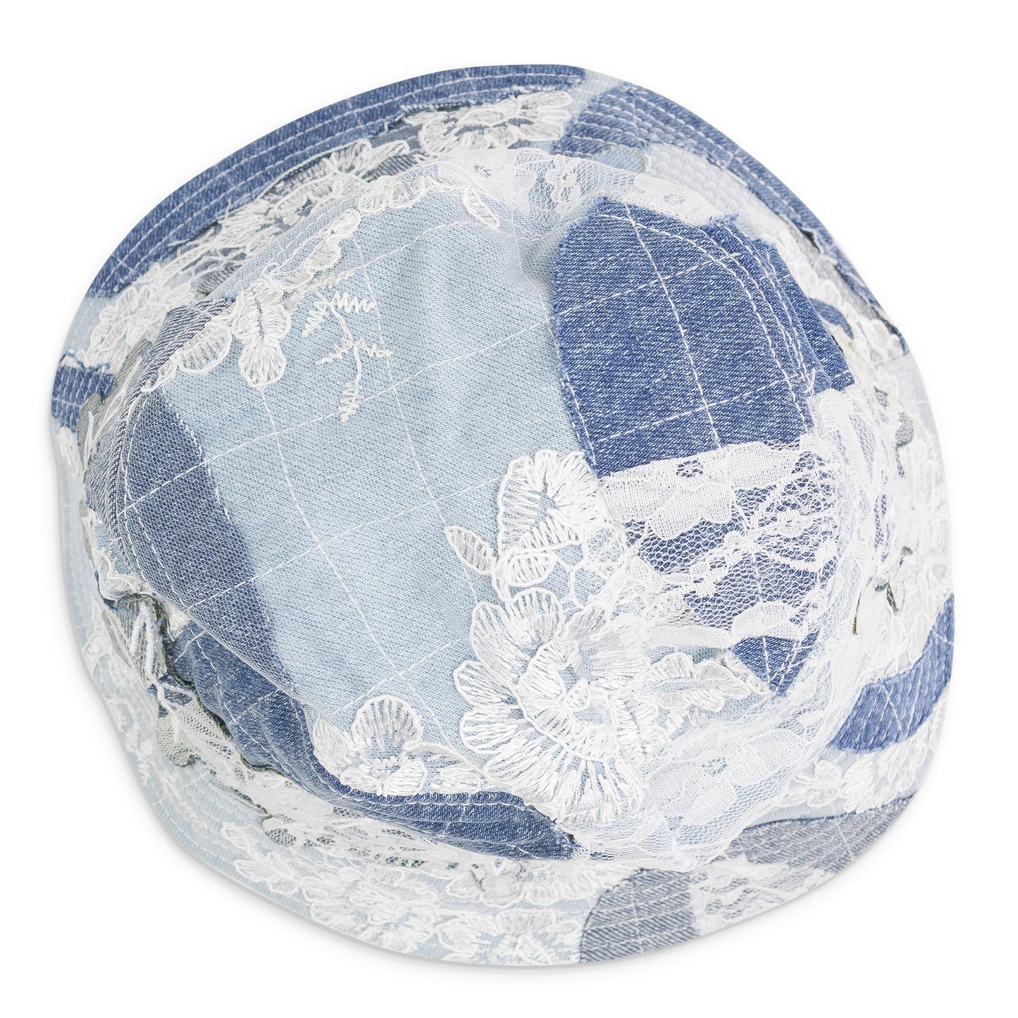 BLUE THORN WRAPPED GRID BUCKET HAT