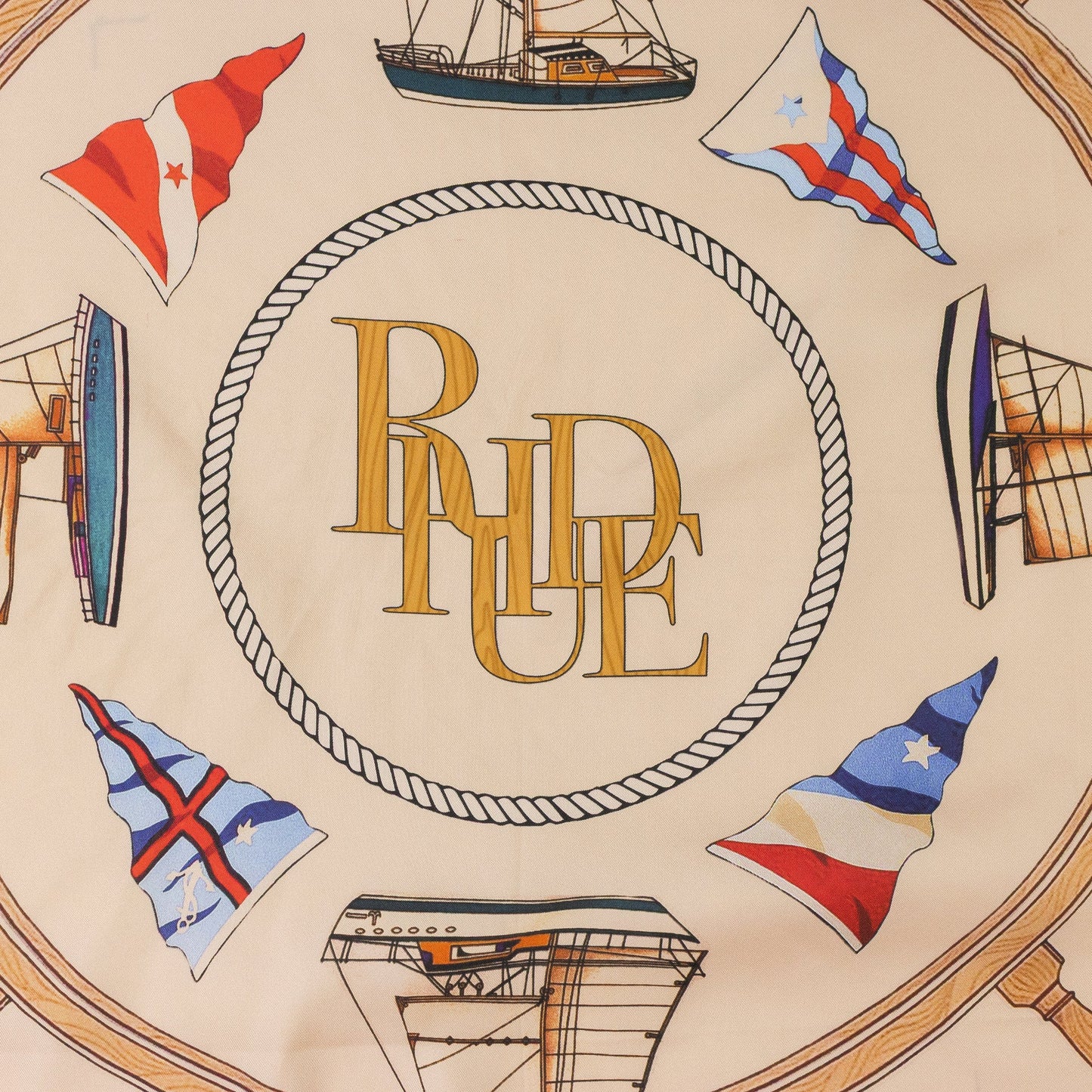 MULTICOLOR NAUTICA PRINTED SCARF