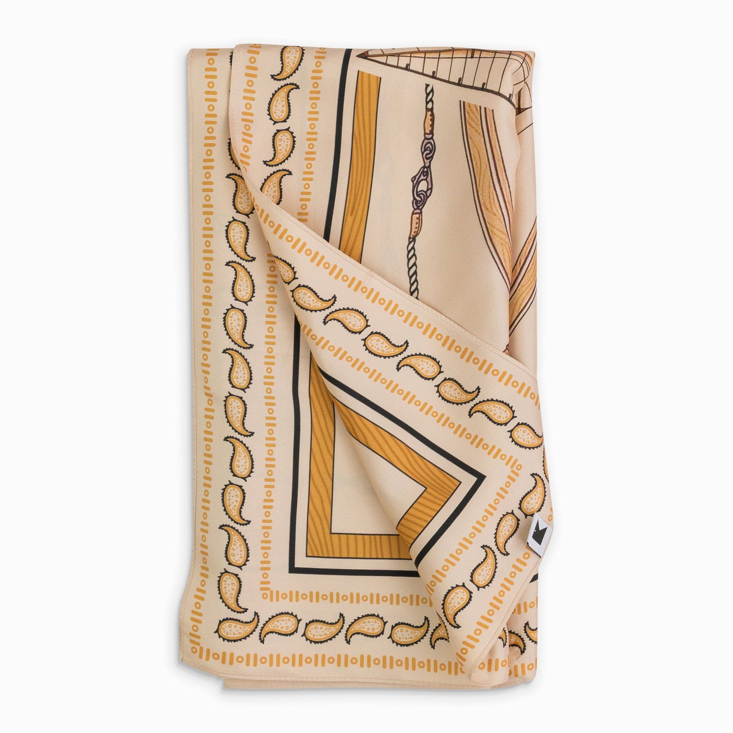 MULTICOLOR NAUTICA PRINTED SCARF