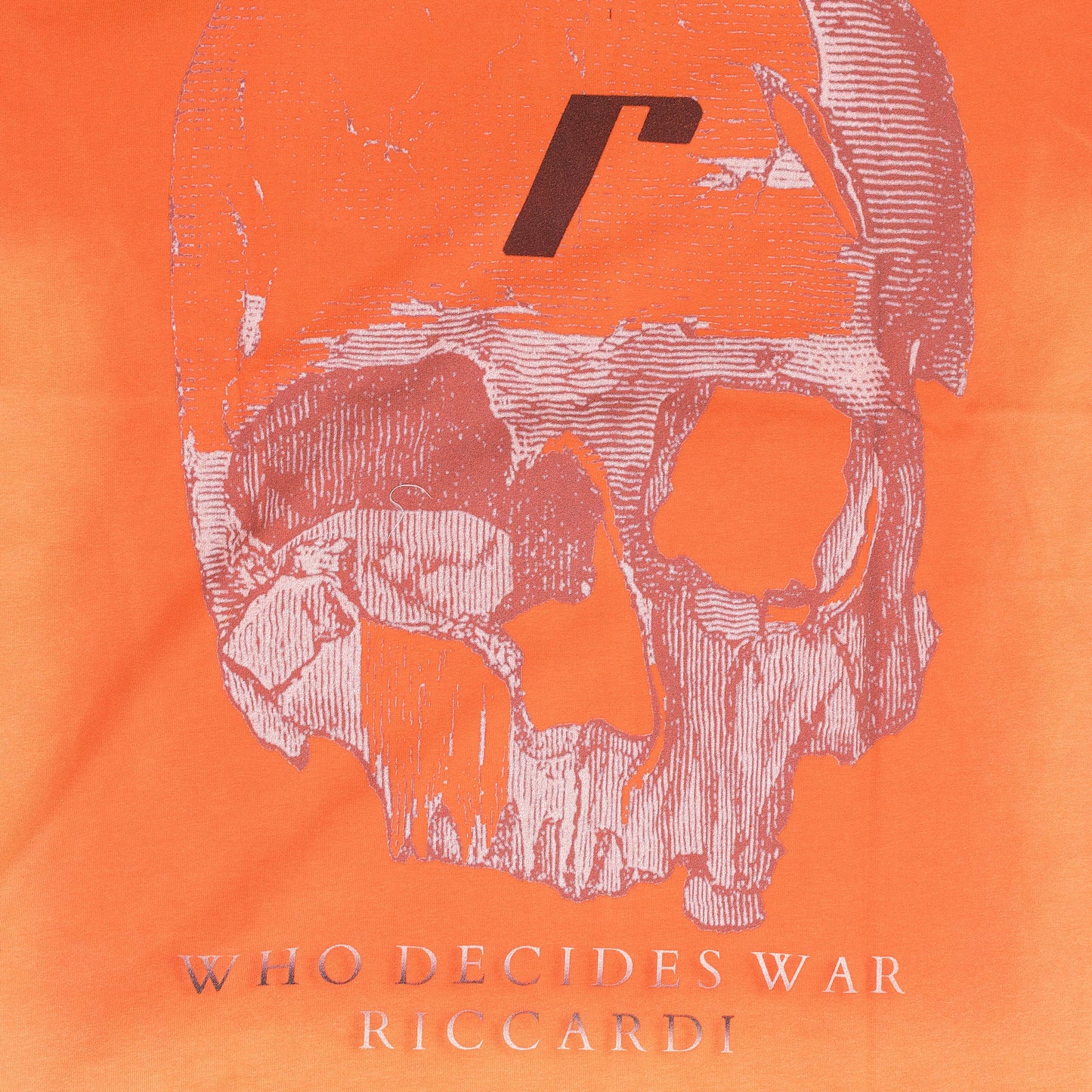ORANGE SKULL T-SHIRT