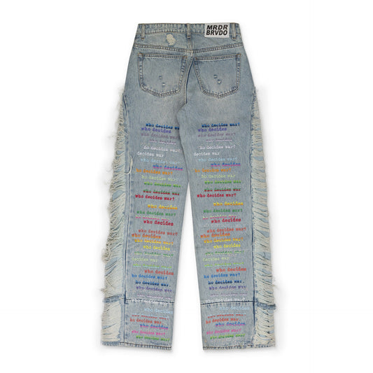 BLUE ROYGBIV STRAIGHT-FIT JEANS