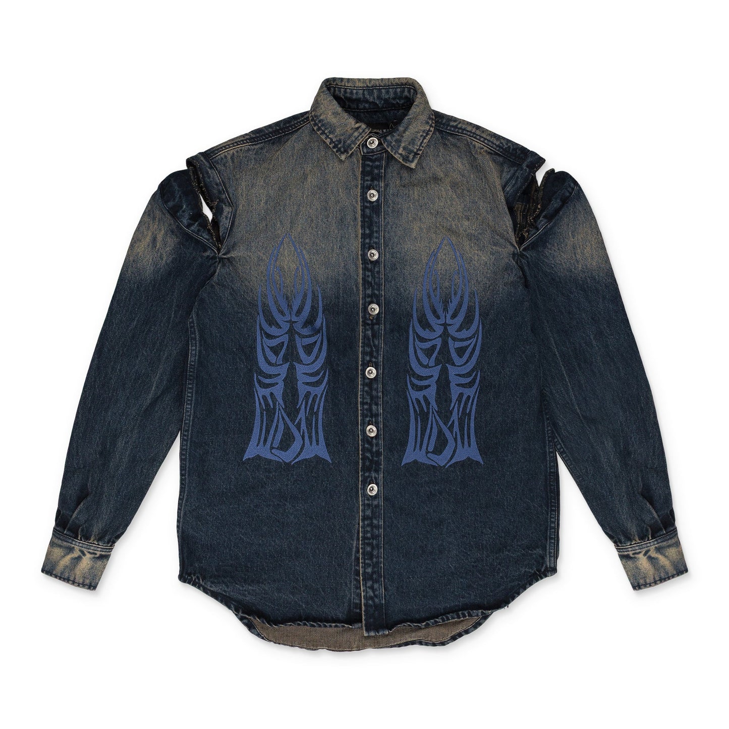 INDIGO GRADIENT BUTTON-DOWN SHIRT