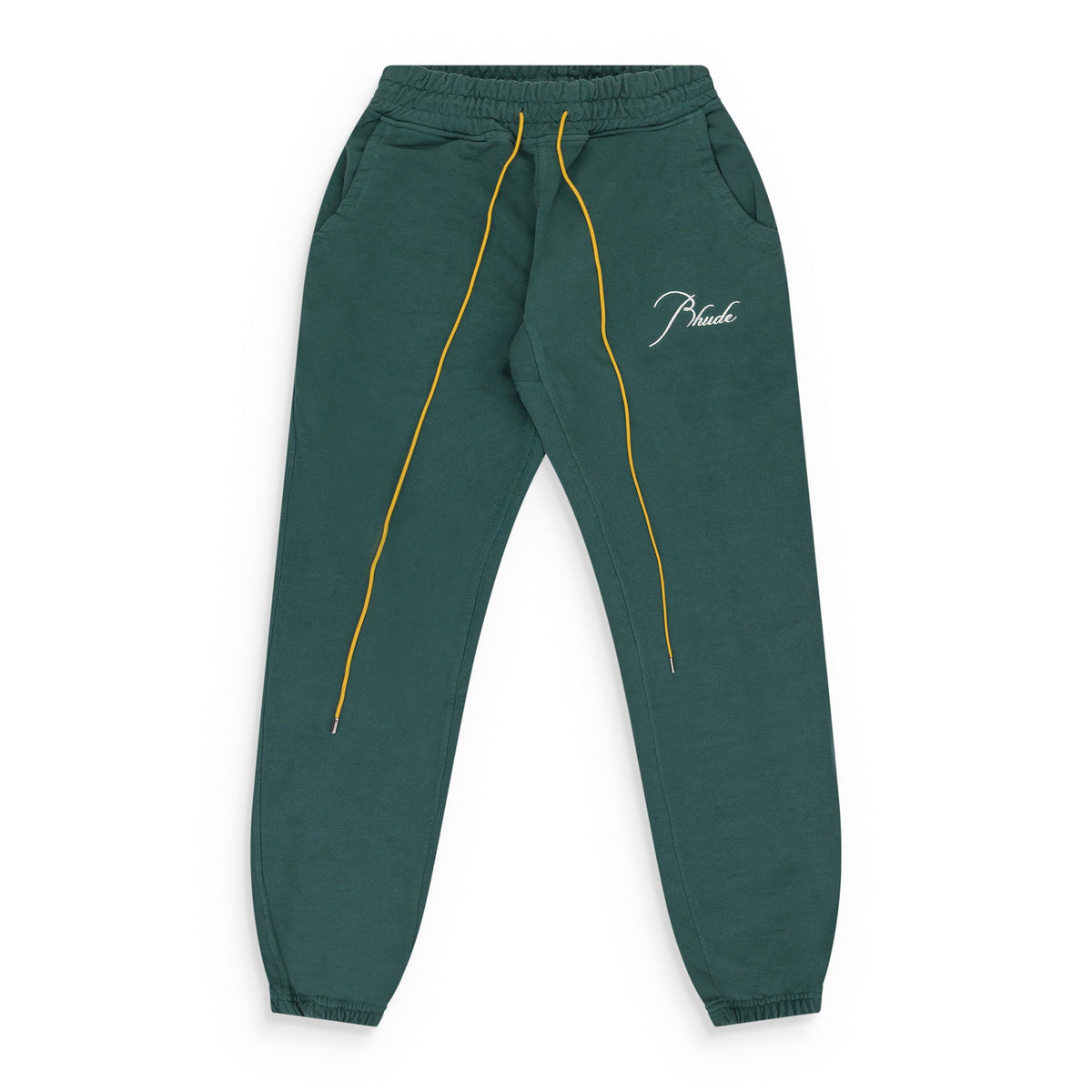 GREEN TERRY SWEATPANTS