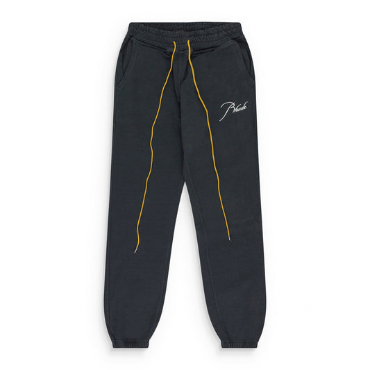 BLACK TERRY SWEATPANTS