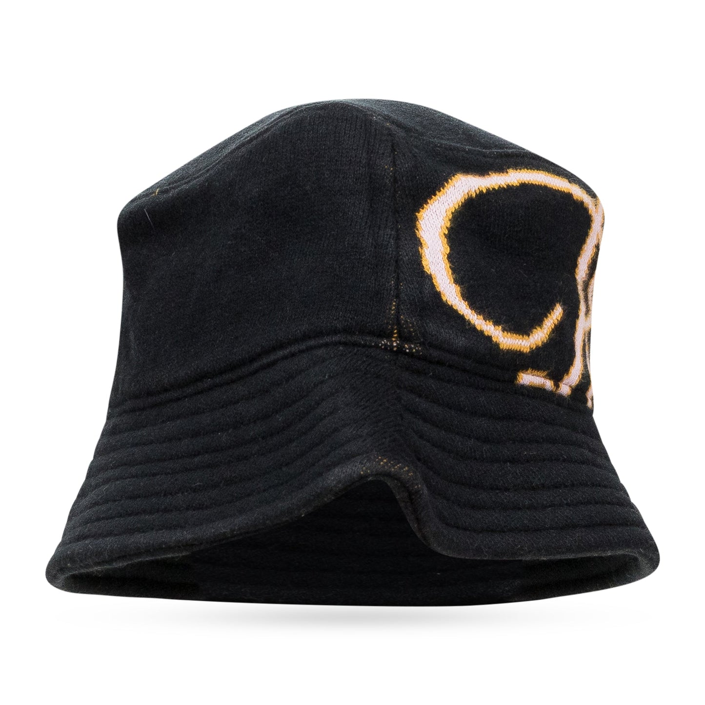 BLACK GP SCRIPT BUCKET HAT