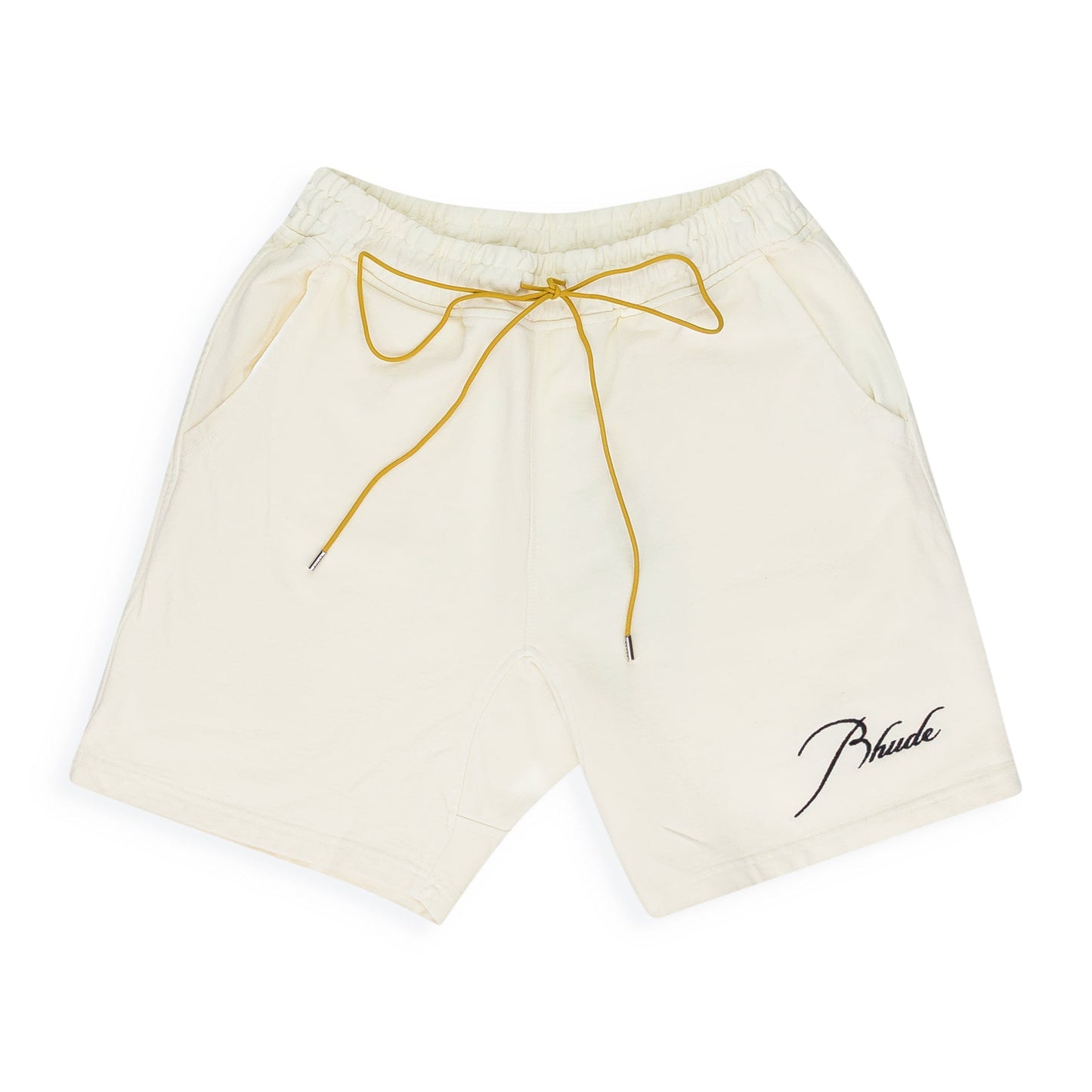 WHITE TERRY SHORTS